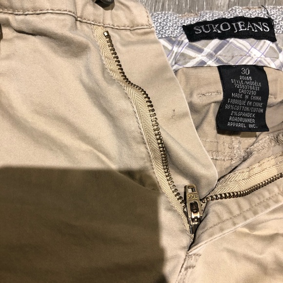 Suko jeans men’s khaki shorts size 30 - Picture 2 of 2